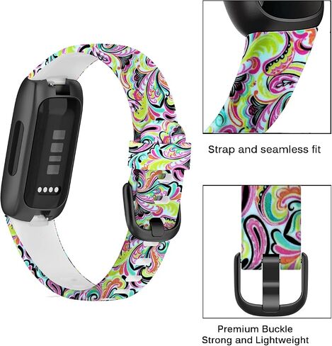[3 عبوات] أحزمة ساعة مخصصة لـ Fitbit Inspire 3 لتتبع اللياقة البدنية للنساء والرجال بنمط مطبوع من السيليكون الرياضي مخصصة لـ Fitbit Inspire 3 أحزمة in Saudi Arabia