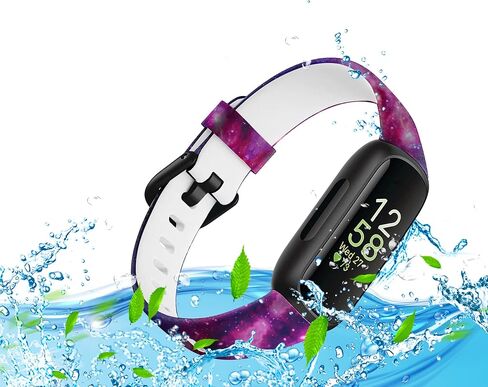 [3 عبوات] أحزمة ساعة مخصصة لـ Fitbit Inspire 3 لتتبع اللياقة البدنية للنساء والرجال بنمط مطبوع من السيليكون الرياضي مخصصة لـ Fitbit Inspire 3 أحزمة in Saudi Arabia