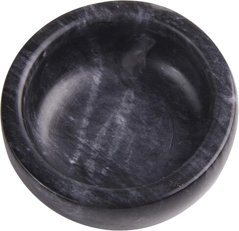 وعاء صغير من الرخام، وعاء ملح وفلفل من الرخام، أسود in Kuwait