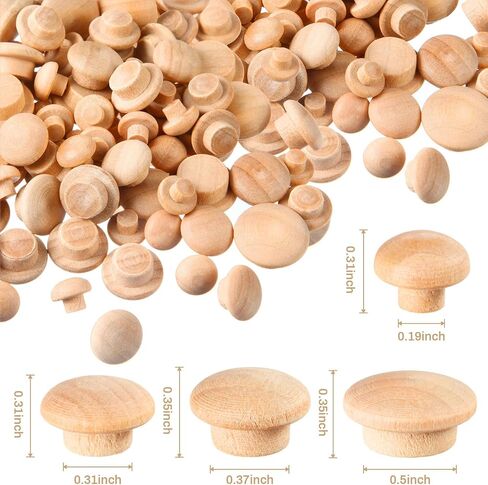 200 قطعة من المقابس الخشبية، سدادات ثقب المسمار، سدادات زر لولبية، سدادات خشبية، سدادات ثقب، أغطية خشب الفطر، أغطية براغي خشبية، سدادات لولبية خشبية، سدادات ثقب الخشب الصلب لقفل الفتحة (3/8 بوصة) in Saudi Arabia