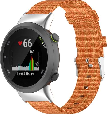 Woven Band Fit for Garmin Forerunner 45, Garmin Swim 2, Nylon Fabric Breathable Replacement Bands Wristbands Straps Bracelet Accessories for Garmin Forerunner 45S Men Women in Saudi Arabia