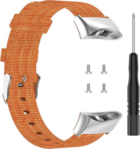 Woven Band Fit for Garmin Forerunner 45, Garmin Swim 2, Nylon Fabric Breathable Replacement Bands Wristbands Straps Bracelet Accessories for Garmin Forerunner 45S Men Women in Saudi Arabia