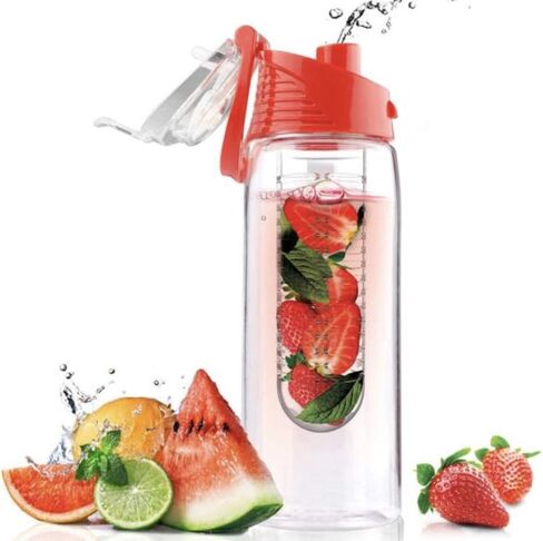 زجاجة مياه Asobu Flavour It Infuser بنكهة الفاكهة النقية 2 Go، ليموني in Saudi Arabia