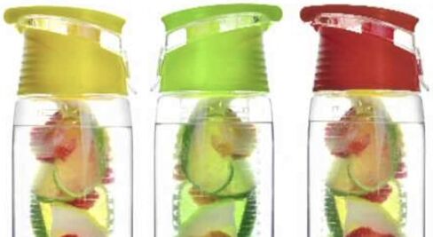 زجاجة مياه Asobu Flavour It Infuser بنكهة الفاكهة النقية 2 Go، ليموني in Saudi Arabia