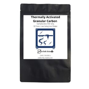 Activated Carbon for 3D Printers, Thermaly Activated, Low-Dust GAC Charcoal for Laser Engraver, Carbon for Filter Refill (5 Pounds)