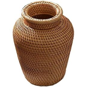 Autumn Rattan Woven Vase Art Vase Fashion Tabletop Decoration Plants Flower Pot Faddish Home Gardening Supplies Flower