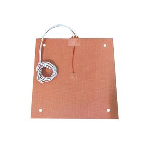 USA Material CR10 S4 Silicone Heater Pad 400 x 400mm for CR-10 S4 3D Printer Bed w/Screw Holes, Adhesive Backing + Sensor (120V)