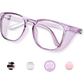 Anti Fog Safety Glasses for Women, Safety Goggles for Nurse, Protective Eyewear, Blue Light Blocking & UV Protection