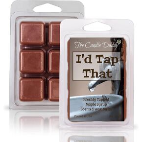 The Candle Daddy I'd Tap That - Freshly Tapped Maple Syrup Scented Wax Melt - 1 Pack - 2 Ounces - 6 Cubes