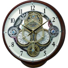 Rhythm Clocks "Gadget" Magic Motion Clock, Black