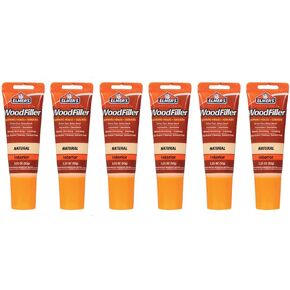 Elmer's E868 Carpenter's Wood Filler, 3.25-Ounce Tube, Natural - 6 Pack