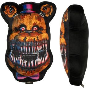 Franco Bedding Super Soft Plush Decorative Throw Cuddle Pillow (100% Officially Licensed Product), One Size, Five Nights at Freddy's