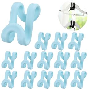 70 Pack Clothes Hanger Connector Hooks, Mini Cascading Hanger Hook, Heavy Duty Space Saving for Closet(Pink)