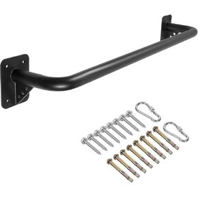 Wall Mounted Doorway Pull Up Bar, Heavy Duty Strength Training Pull-Up Bars for Doorframe, Support Beam or Joist Mount Thick Metal Sturdy Construction Support 500 lbs