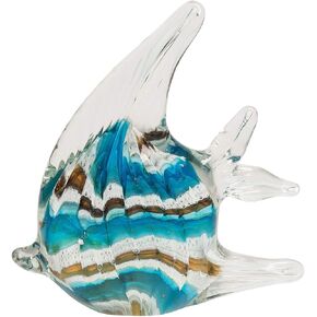 Beachcombers Glass Fish Figure Figurine L4.13 X W1.5 X H4.33 Clear