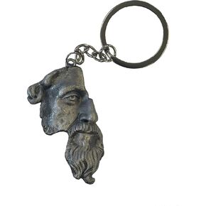 Marcus Aurelius Stoic Key Chain - Antique Silver, Medium in Saudi Arabia