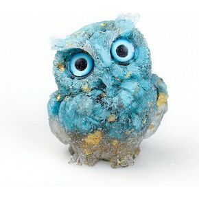 Owl Statue, Owl Ornament, Turquoise Owl Statue,for Home Office Car Decoration The Best Gifts 2 inches