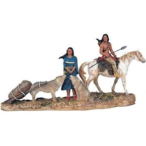 StealStreet SS-G-11393 Native American Couple Collectible Indian Figurine Sculpture Statue