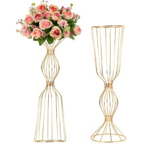 Wedding Centerpieces Display Stand - 2 Pcs 23.6in/60cm Tall Flower Holder Artificial Arrangement Flower Stand Vases,Wedding,Anniversary,Events,Home Decor