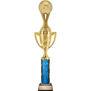 Crown Awards Gold Soccer Ball Trophies - 14" First Place Soccer Tournament Trophy with Custom Engraving Prime