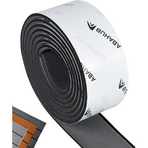 Abahub EVA Foam Boat Decking 96''x2.4'' Self-Adhesive Faux Teak Flooring Marine Traction Pad for Boats Yacht RV Floor Surfboard SUP, Dark Gray with Black Seam Lines