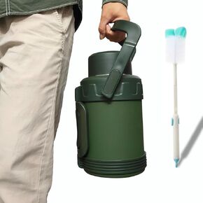 102 oz Gallon Insulated Water Bottle with lifting handle and grip handle -Water Jug Large Stainless Steel Metal Vacuum, Keep Cold 48H Hot 48H, Ideal for Home, Camping, Gym and Office.
