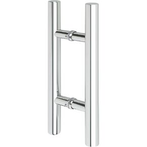 Alise Shower Door Handle Black,Sliding Shower Glass Door Pull,Square Back to Back Handle Bar for Shower Doors,SUS304 Stainless Steel Shower Hardware Replacement Parts,LS6040F-B,16 Inch