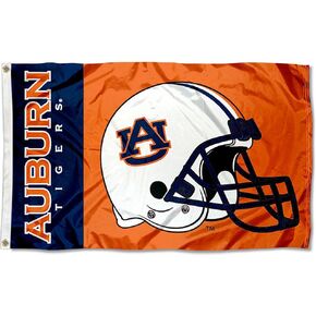 Auburn College Helmet Flag