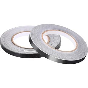 uxcell Aluminum Foil Tape Black Matte Tape Non Reflective 10mmx50m/164ft for HVAC, Sealing, Patching Hot and Blocking Light 2pcs