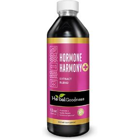 Herbal Goodness Hormone Harmony, Menopause Supplements for Women, Hormone Balance for Women, Perimenopause Supplements, Organic Estrogen Supplement, Happy Hormones, Fertility, Lactation 1 btl (12oz)