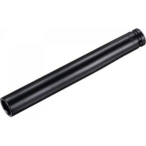 uxcell 1/2" Drive by 18mm Deep Socket, Heat-Treated CR-V Steel 8" Length, 6-Point Metric Sizes