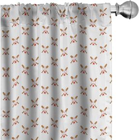 Lunarable Damask Window Curtains, Swirled Shabby Form Leaf Flowers Background Classical Style Victorian Print, Lightweight Decor 2-Panel Set with Rod Pocket, Pair of - 28" x 63", Brown Turquoise