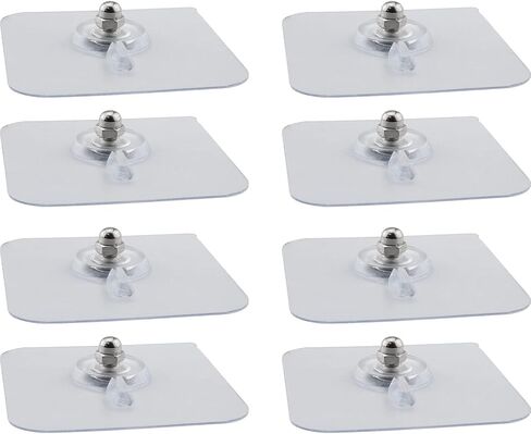 Screw Hook 8pcs Adhesive Wall Mount Screw Hooks for Home Bathroom Kitchen Living Room Office 6mm in Saudi Arabia