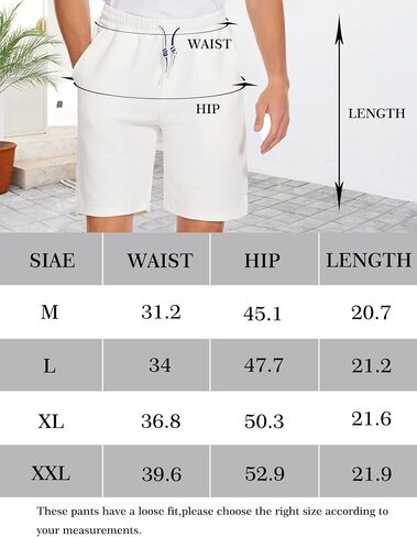 Juxnkkub Men's Drawstring Shorts Soft Comfort Knit Textured Golf, Vacation, Casual Shorts. in Saudi Arabia