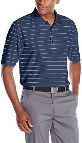 Greg Norman Men's Protek Micro Pique Stripe Polo in Kuwait