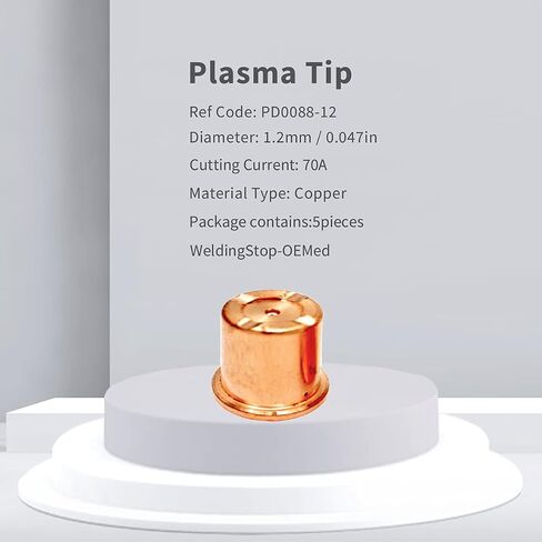 Plasma Kit for Eastwood Versa Cut 60 CB70 Torch (PKG-14, Tip Diameter 1.2mm 0.047'', Electrode Replacement) in Saudi Arabia