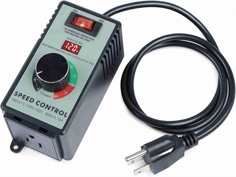 AC Motor Speed Controller ,120V 15A 4000W Fan Speed Controller for Electric Motor,Variable Speed Controller with Overload Protection, Electronic Voltage Regulation, and Voltage LED Display in Saudi Arabia