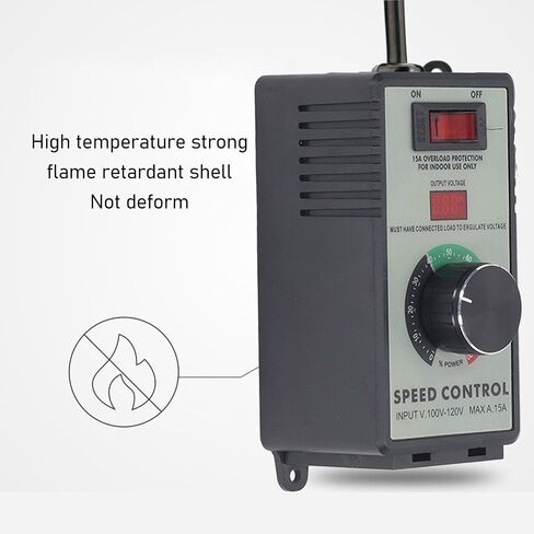 AC Motor Speed Controller ,120V 15A 4000W Fan Speed Controller for Electric Motor,Variable Speed Controller with Overload Protection, Electronic Voltage Regulation, and Voltage LED Display in Saudi Arabia