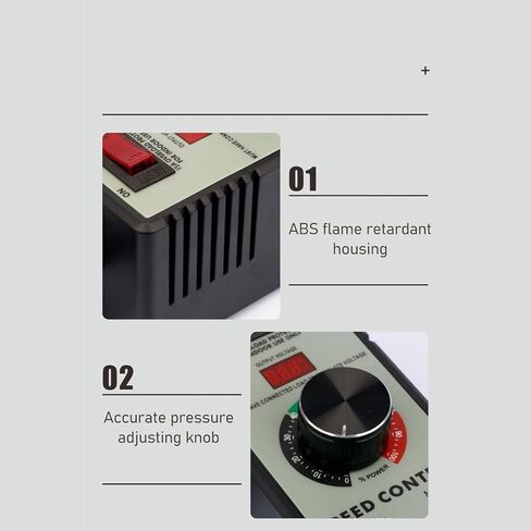 AC Motor Speed Controller ,120V 15A 4000W Fan Speed Controller for Electric Motor,Variable Speed Controller with Overload Protection, Electronic Voltage Regulation, and Voltage LED Display in Saudi Arabia
