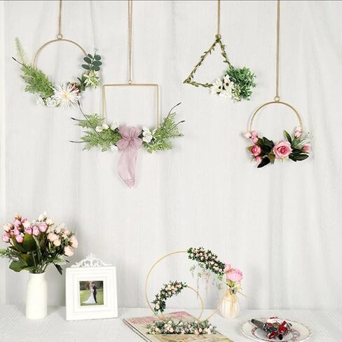 12Pcs Macrame Hoops Ring, BetterJonny 5 Inch Metal Craft Rings Hoops Silver Dream Catcher Rings Wreath Hoop Rings for Home Decorations DIY Crafts and Wall Hanging Crafts in Kuwait