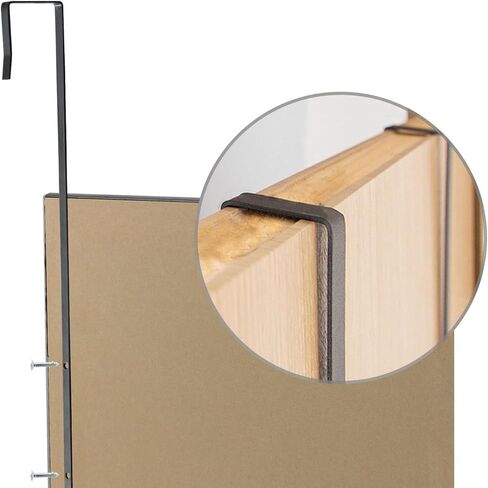 Natsukage Over The Door Mirror Wall Mirror Full Length Mirror Dressing Mirror Hanging Door Mirror for Bedroom Living Room Locker Room, Polystyrene Frame (47"x16", Black PS) in Saudi Arabia