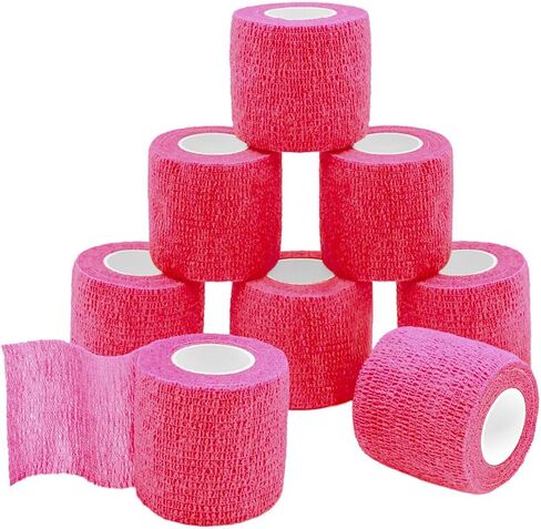 Self Adherent Wrap Bandages Self Adhering Cohesive Tape Elastic Athletic Sports Tape for Sports Sprain Swelling and Soreness on Wrist and Ankle 8PCS 2 in X 14.7 ft (Blue) in Saudi Arabia