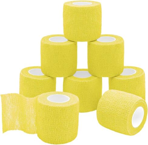Self Adherent Wrap Bandages Self Adhering Cohesive Tape Elastic Athletic Sports Tape for Sports Sprain Swelling and Soreness on Wrist and Ankle 8PCS 2 in X 14.7 ft (Blue) in Saudi Arabia