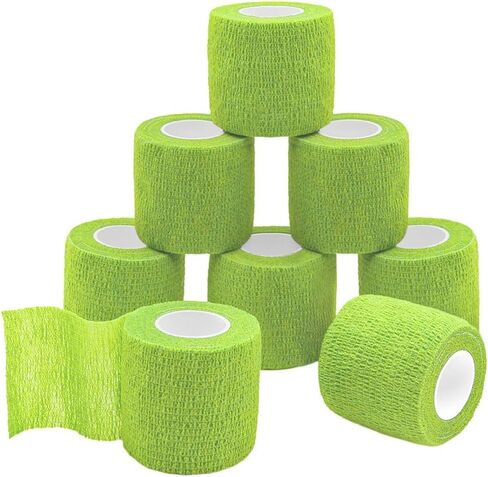Self Adherent Wrap Bandages Self Adhering Cohesive Tape Elastic Athletic Sports Tape for Sports Sprain Swelling and Soreness on Wrist and Ankle 8PCS 2 in X 14.7 ft (Blue) in Saudi Arabia