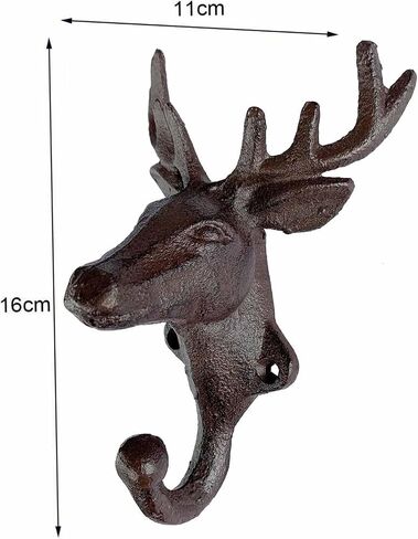 Elephant Shaped Coat Hook,Cast Iron Single Key Rustic Hook,Heavy Duty Decorative Vintage Coat Rack,Vintage Wall Mounted for Gift, Single Hook 2 Pcs in Saudi Arabia
