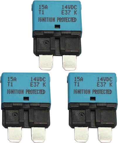 3 قطعة قواطع دوائر E37 Auto (T1) إعادة تعيين ملف تعريف منخفض ATC/ATO 20A 14V DC in Kuwait