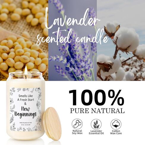 New Beginnings Candle Divorce Gifts for Women New Beginnings Gifts for Women Gifts for Newly Divorced Woman Breakup Gifts Leaving Job Gifts New Job Gifts New Home Candle New Years Gifts 14oz in Saudi Arabia