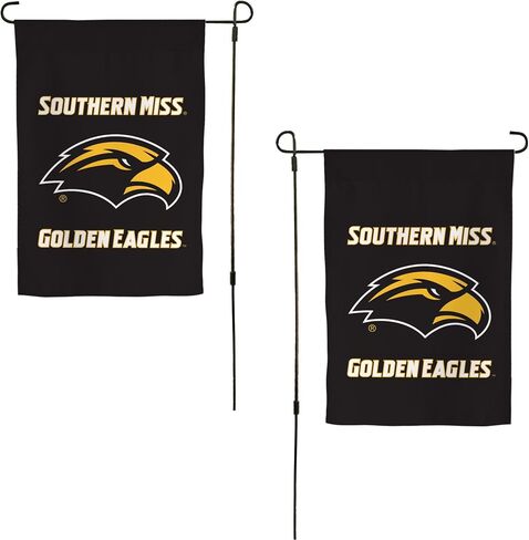 لافتة علم حديقة صبار الصحراء بجامعة جنوب ميسيسيبي USM Golden Eagles 100% بوليستر (تصميم A) in Saudi Arabia