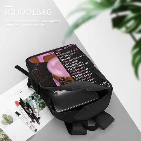 African Girls Cute 3D Printed Backpacks Boys Girls Backpacks Lightweight Rucksack Backpack Picnic/Work/Travel - 17IN in Saudi Arabia