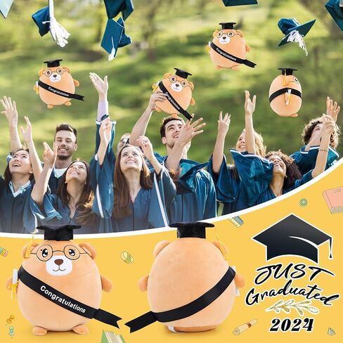 Emoin Graduation Bear Plush Graduation Gifts for Boys and Girls, 11.8'' Graduation Stuffed Animal Bear Plush Pillow with Cap,Graduation Plush Animal Gift for Her, for Him, for College, High School in Saudi Arabia